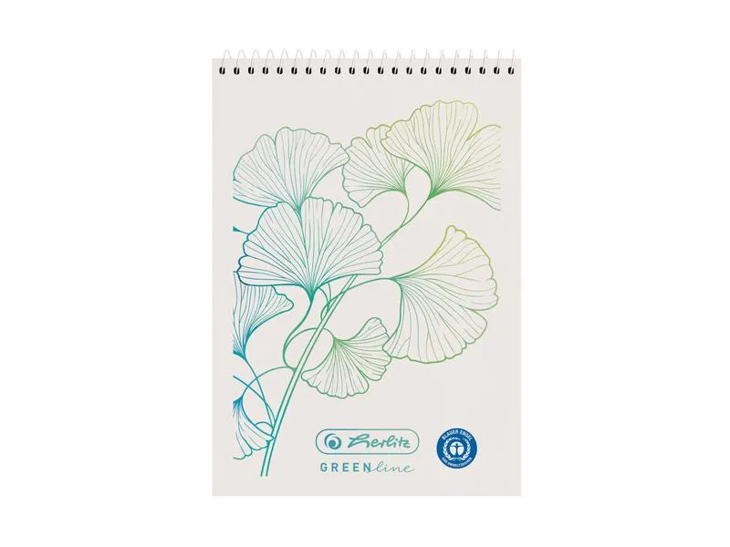 Herlitz Spiralblock Greenline A7, Ginkgo Herlitz Spiralblock Greenline A7, Ginkgo