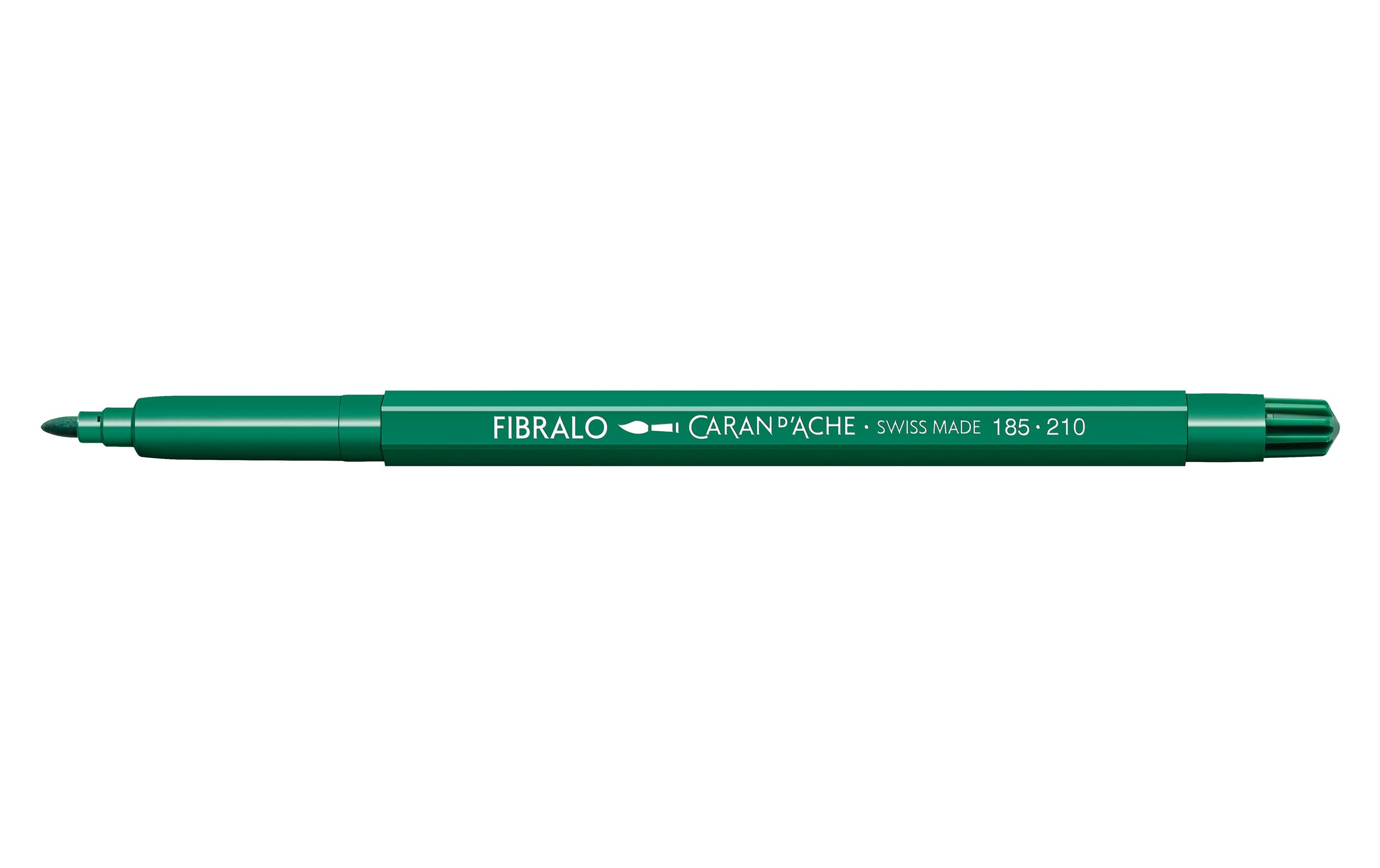 Caran d'Ache Filzstift Fibralo 1 Stück, Smaragdgrün