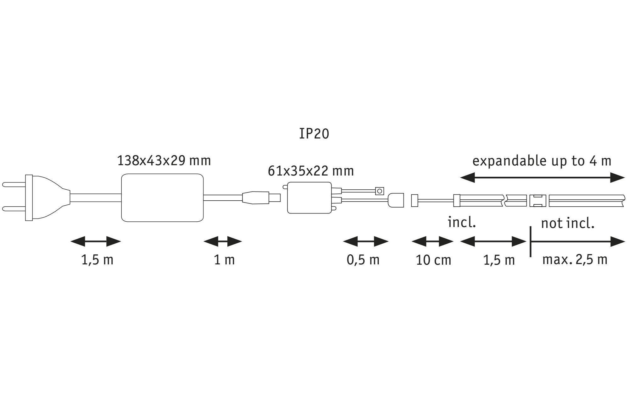 Paulmann MaxLED 1000 LED Strip Full-Line COB Basisset