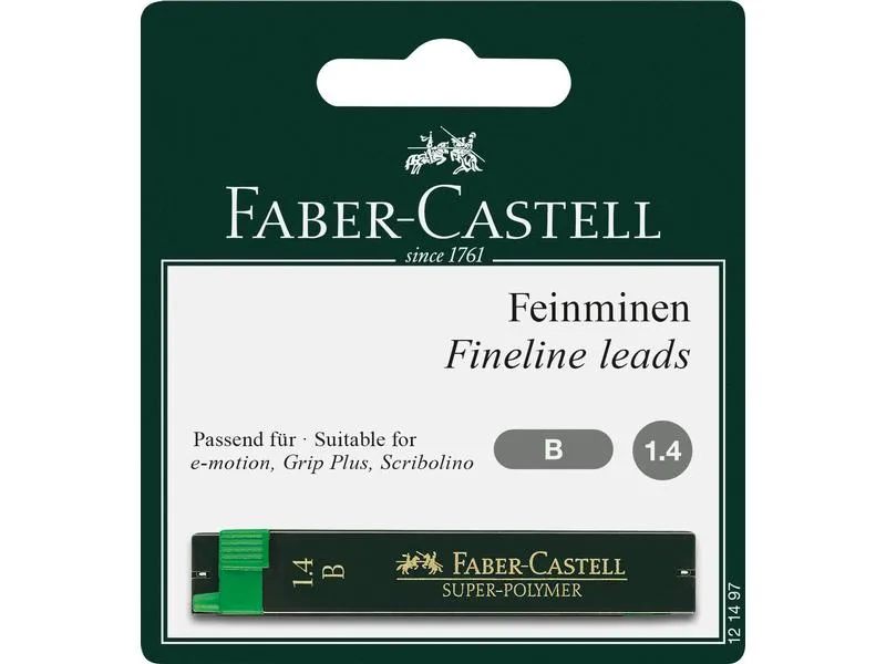 Faber-Castell Schreibmine Feinmine Super Polymer 1.4 mm, Schwarz