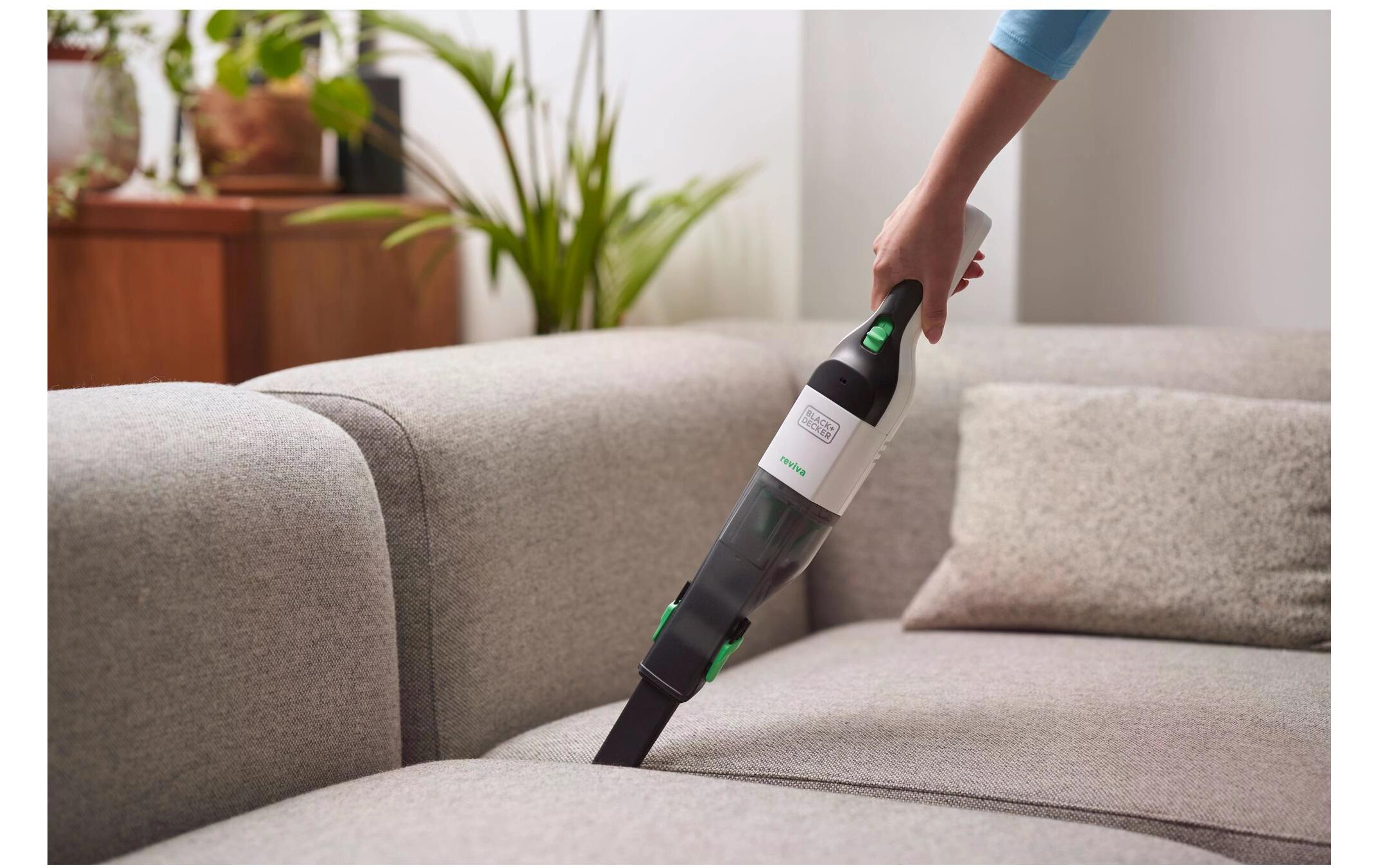 BLACK+DECKER Akku-Handsauger REVHV8C-QW Schwarz/Weiss