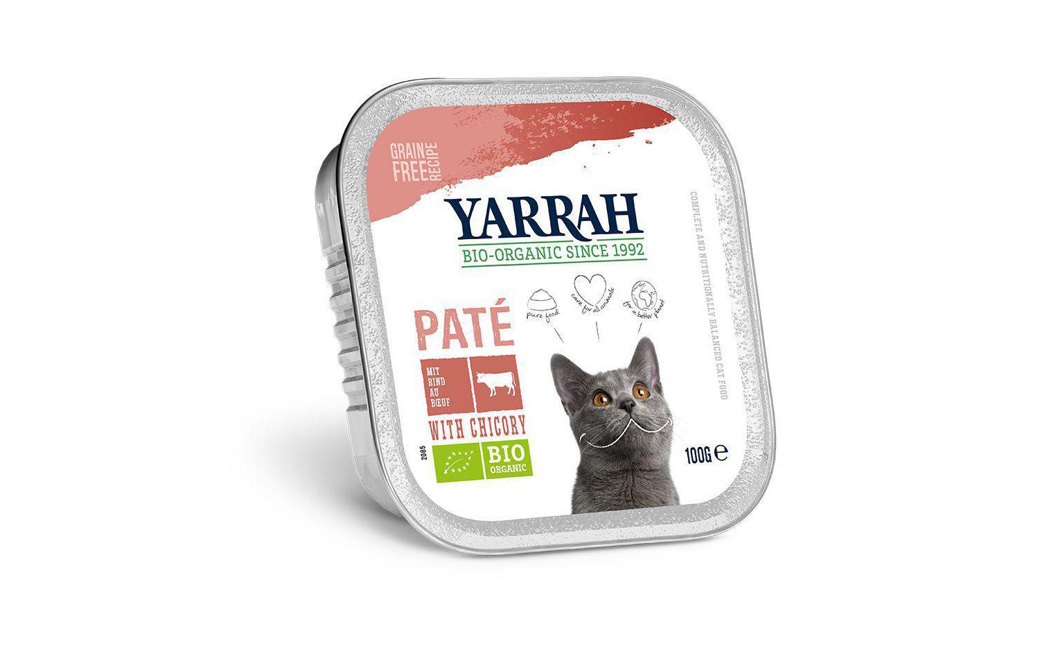 Yarrah Bio-Nassfutter Paté mit Rind und Huhn, 16 x 100 g Yarrah Bio-Nassfutter Paté mit Rind und Huhn, 16 x 100 g