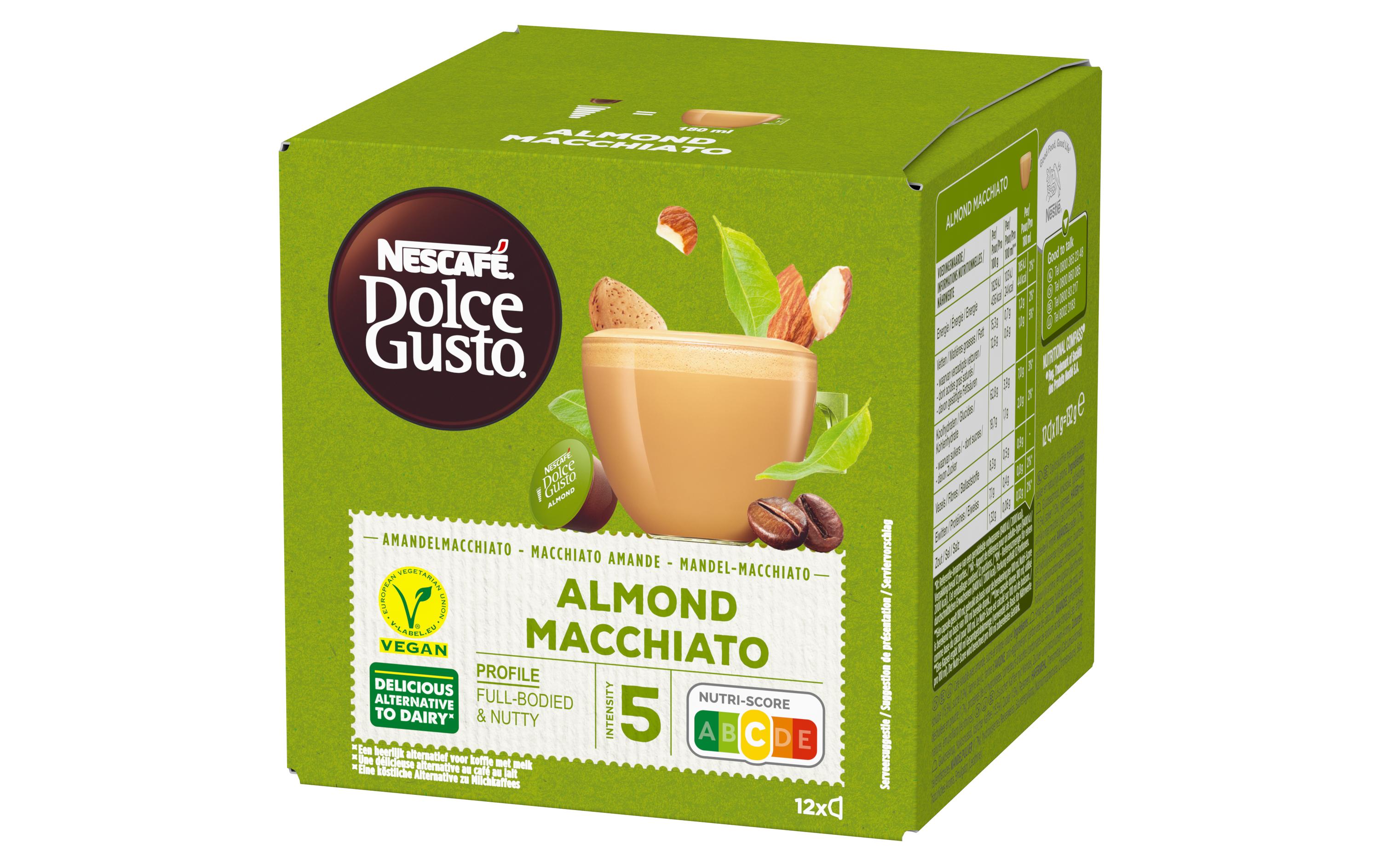 Nescafé Kaffeekapseln Dolce Gusto Almond Macchiato 12 Stück