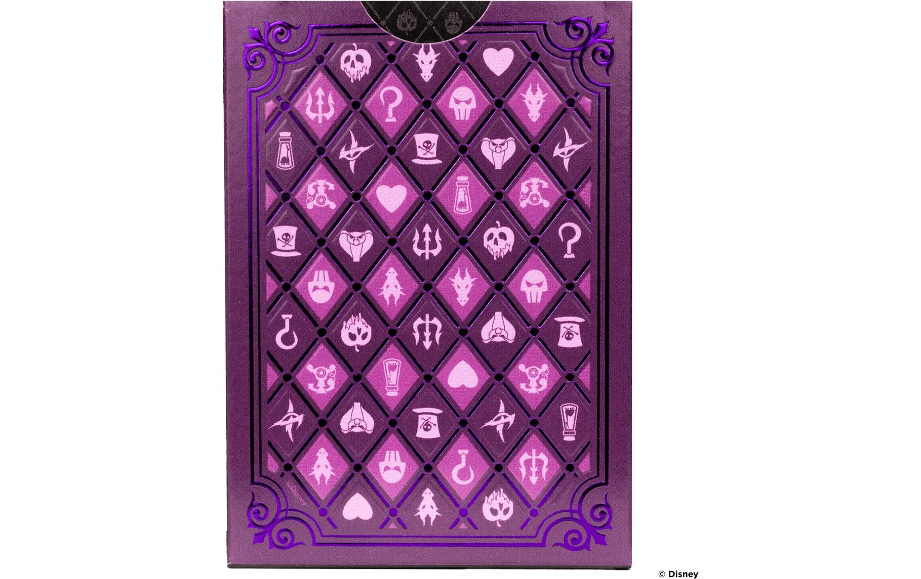 Bicycle Poker Disney 100 - Green / Purple Villain assortiert