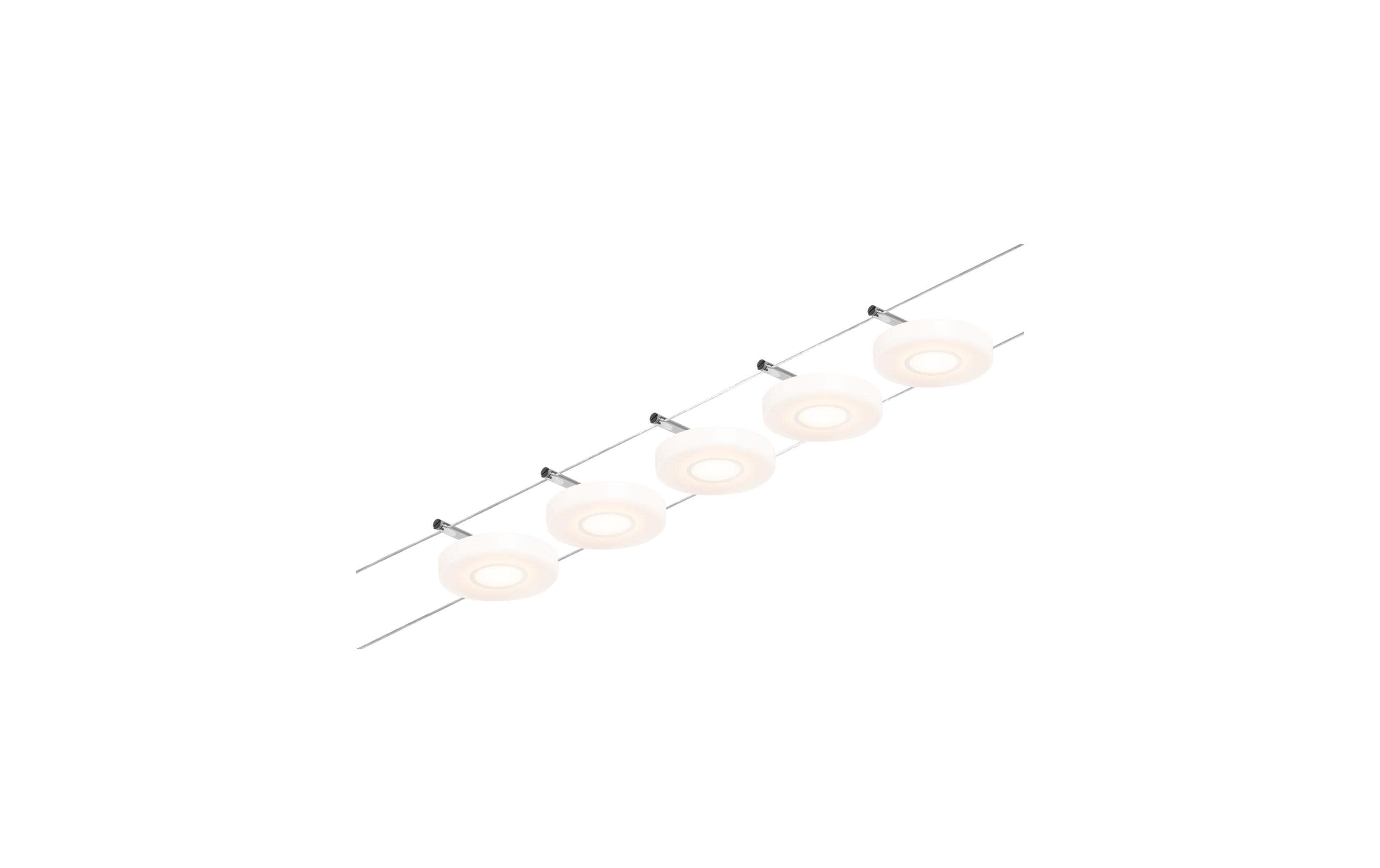 Paulmann CorDuo LED Seilsystem DiscLED Basisset 5 x 200 lm