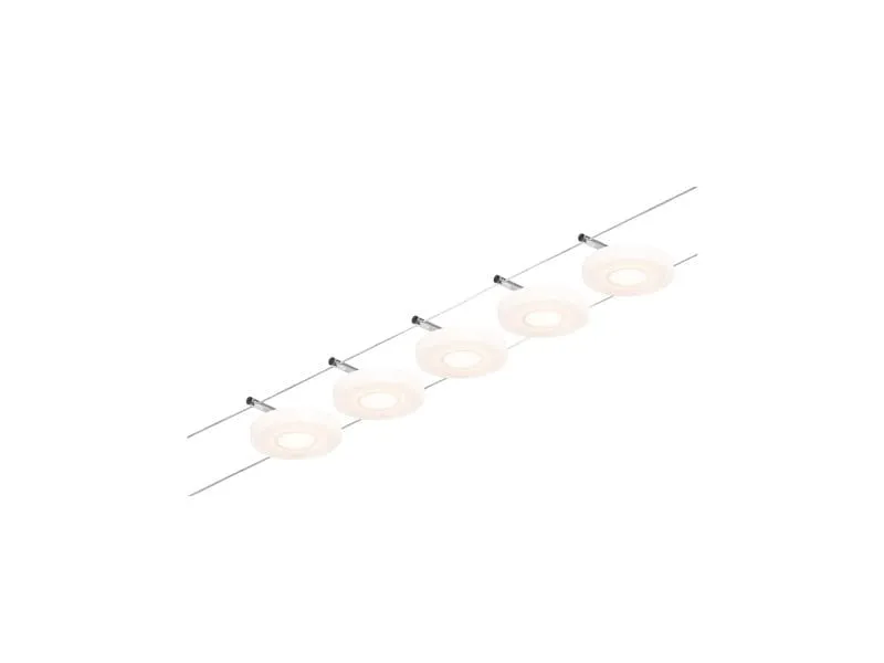 Paulmann CorDuo LED Seilsystem DiscLED Basisset 5 x 200 lm