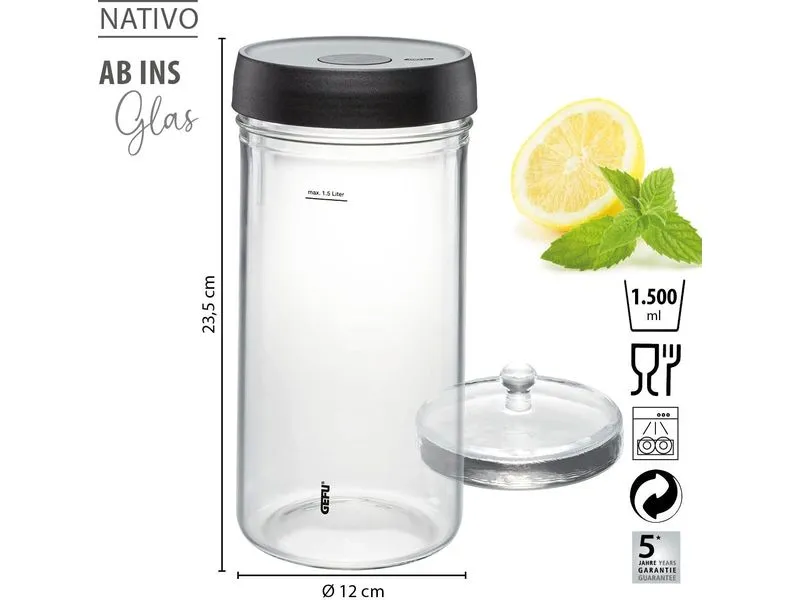GEFU Fermentationsglas Nativo 1.5 L