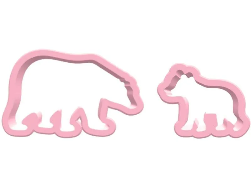 BackshopSchweiz Ausstechformen Set – Eisbär und Baby