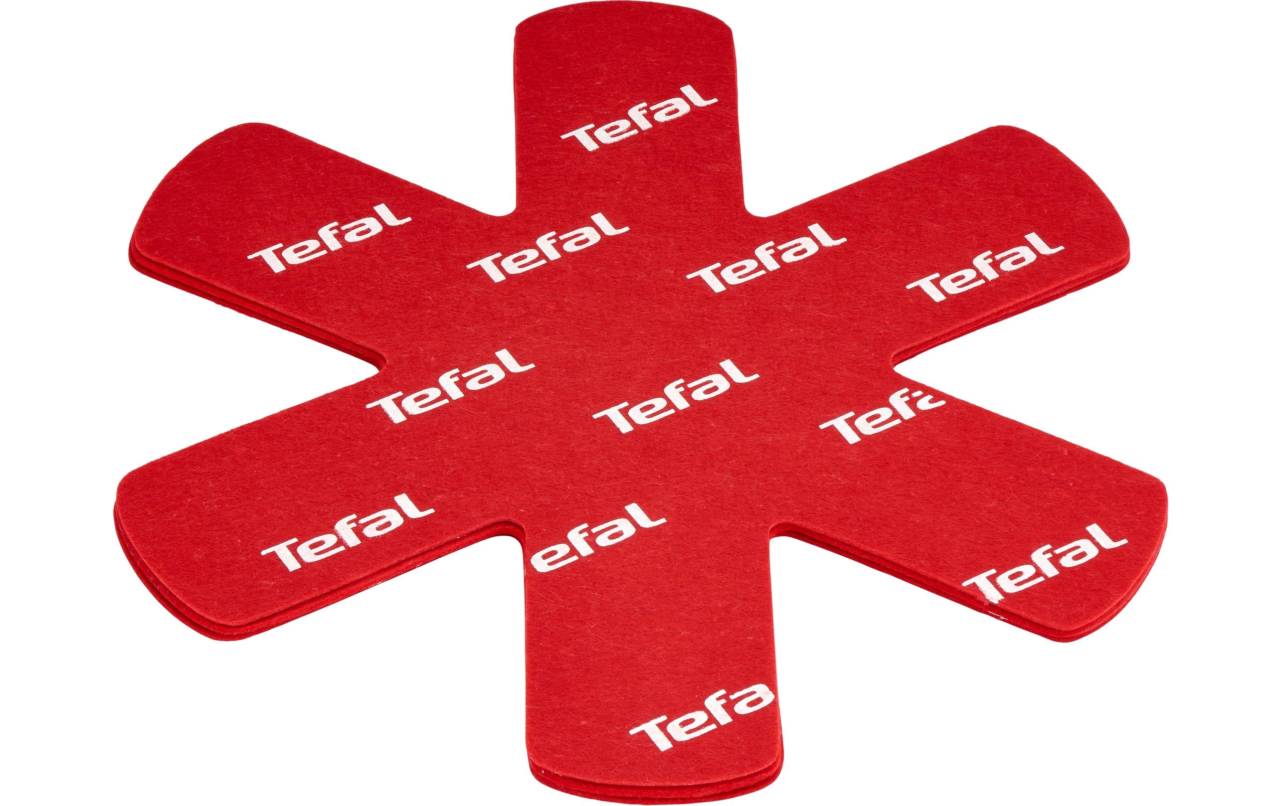 Tefal Pfannenschoner-Set 4-teilig 4 Stück, Rot