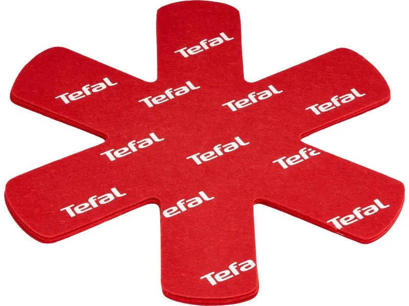 Tefal Pfannenschoner-Set 4-teilig 4 Stück, Rot Tefal Pfannenschoner-Set 4-teilig 4 Stück, Rot