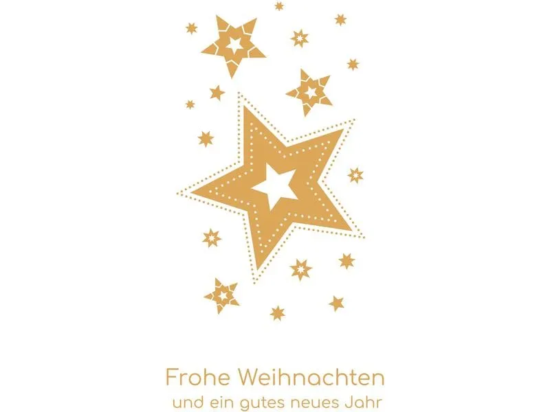 ABC Weihnachtskarten-Set A6, 5 Stück