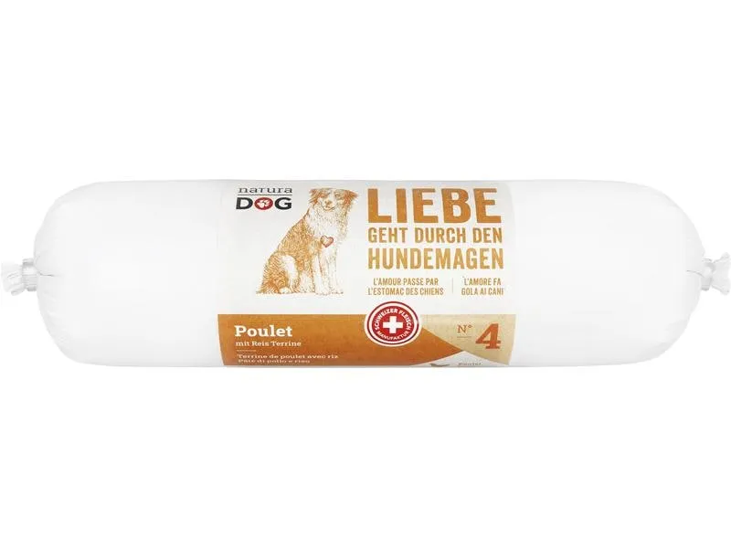 naturaDog Nassfutter Poulet mit Reis Terrine Multipack, 20 x 400 g