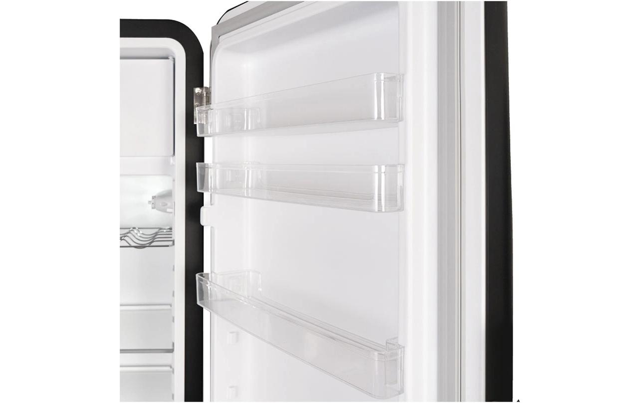 Kibernetik Retro Kühlschrank KSG260 Rechts, Schwarz