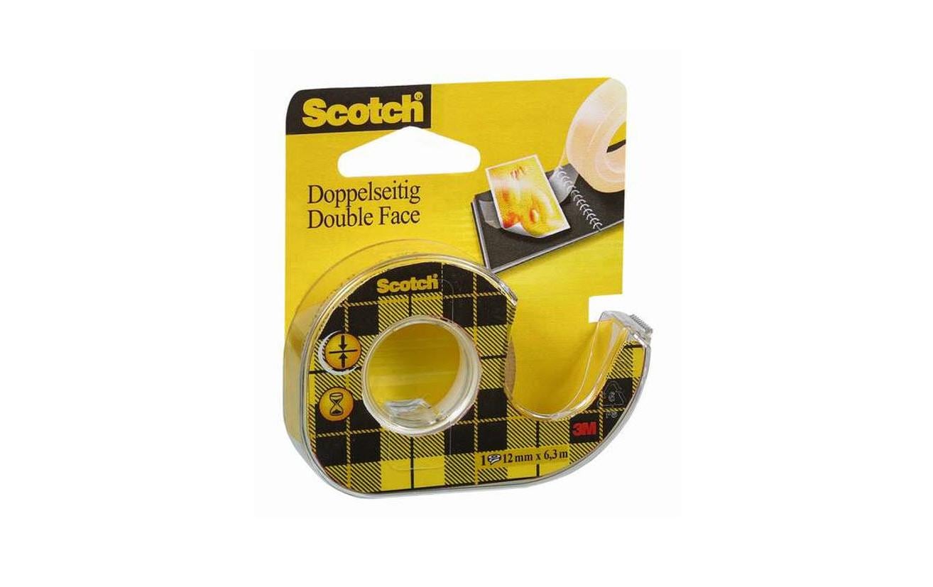 Scotch Handabroller 12 mm x 6.3 m, Doppelseitig Scotch Handabroller 12 mm x 6.3 m, Doppelseitig