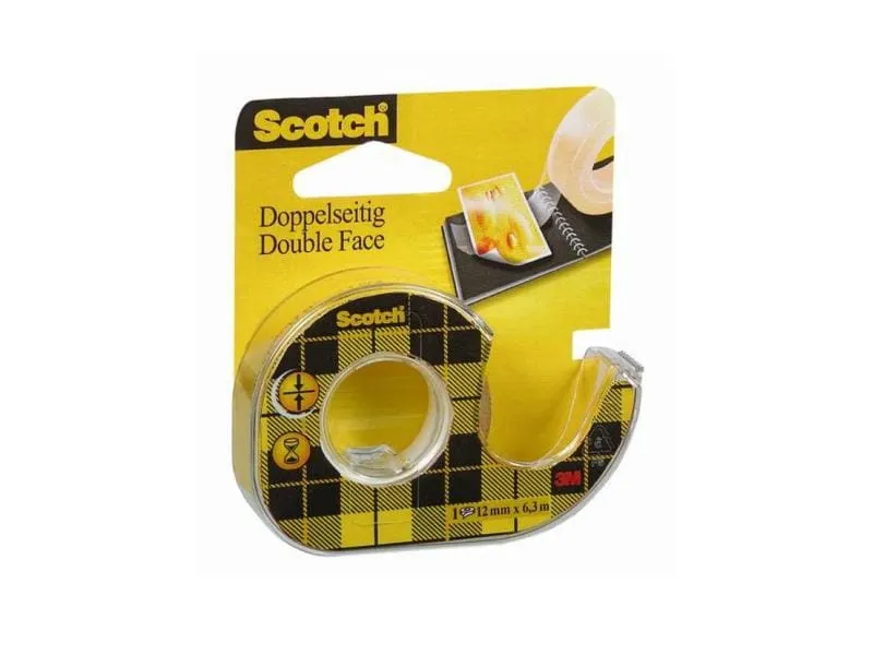 Scotch Handabroller 12 mm x 6.3 m, Doppelseitig Scotch Handabroller 12 mm x 6.3 m, Doppelseitig