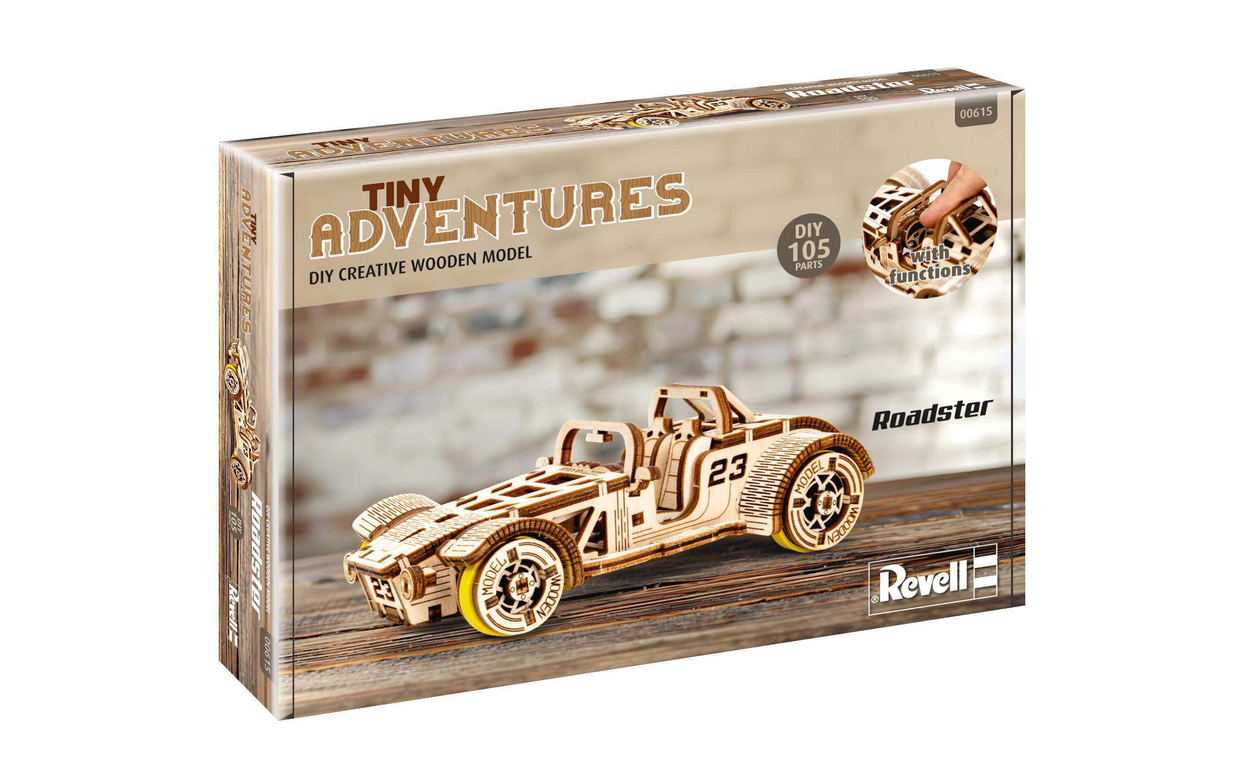 Revell Tiny Adventures Roadster Holzbausatz