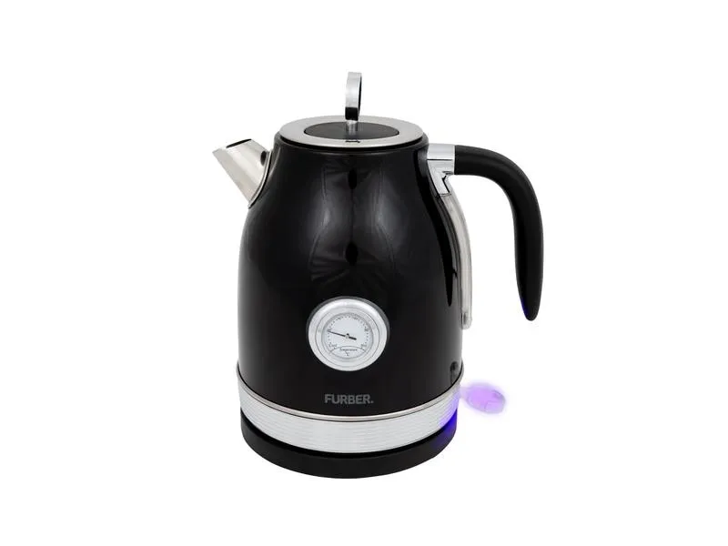 FURBER Wasserkocher Brando 1.7 l, Schwarz glanz FURBER Wasserkocher Brando 1.7 l, Schwarz glanz