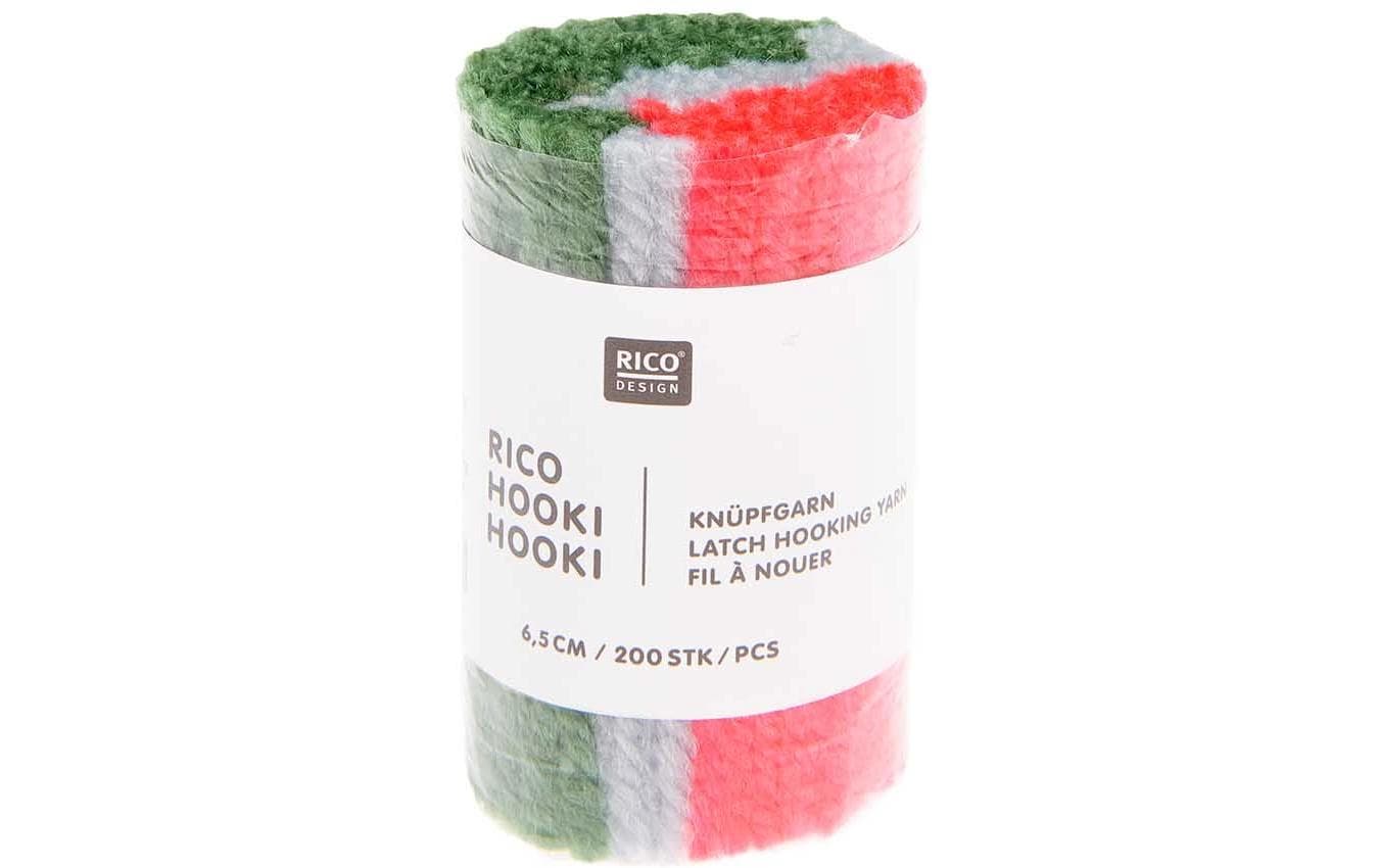 Rico Design Rico Hooki Hooki Knüpfgarn, marmoriert Grün