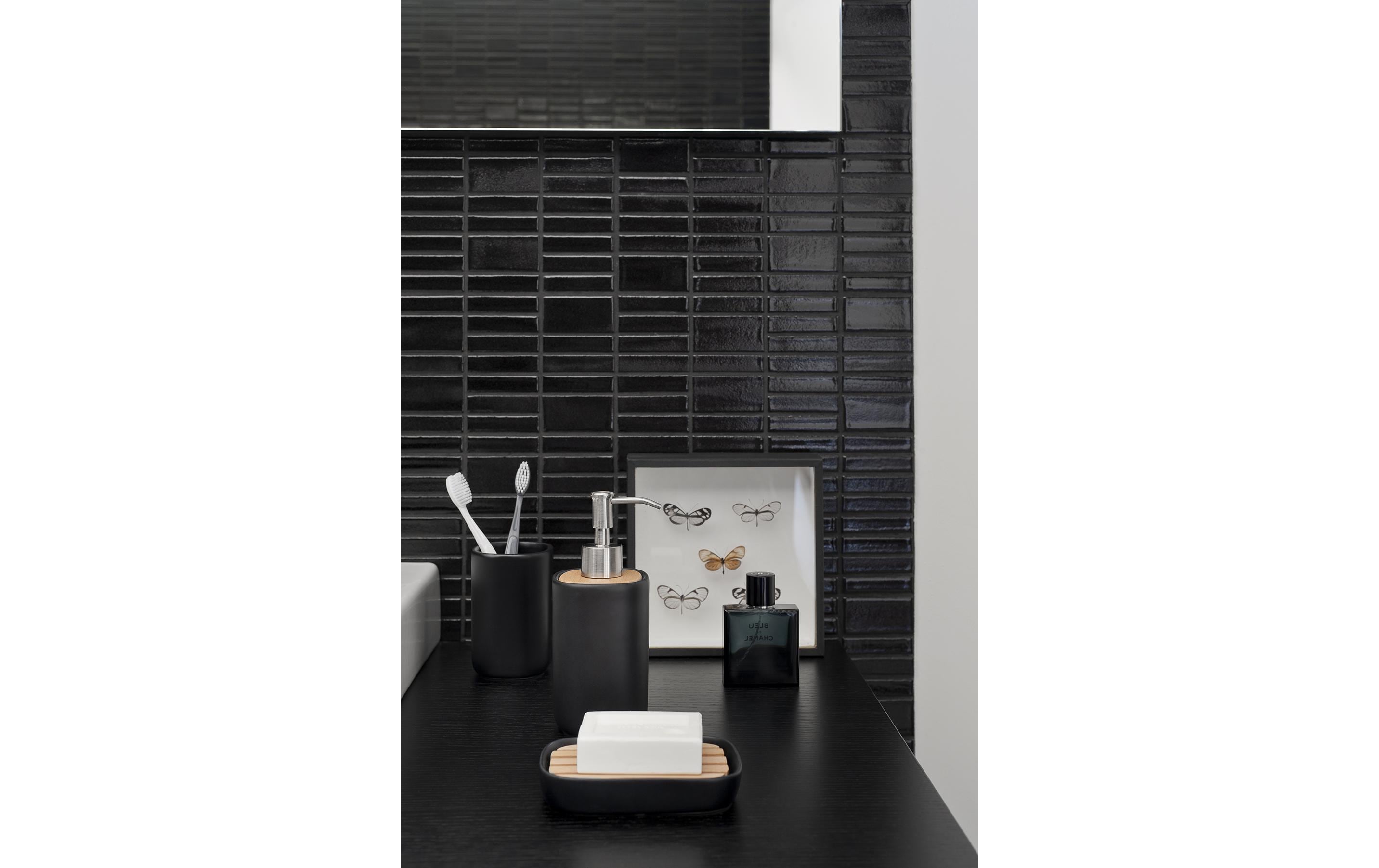 Aquanova Seifenschale Oscar Nature/Schwarz Aquanova Seifenschale Oscar Nature/Schwarz