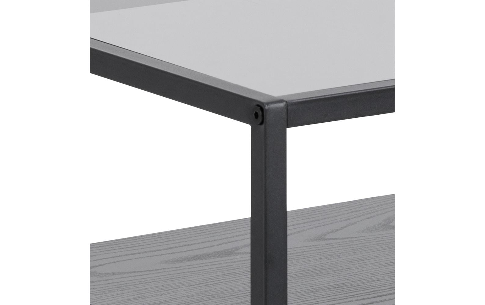 AC Design Nachttisch Randolf 40 x 35 x 60 cm, Schwarz