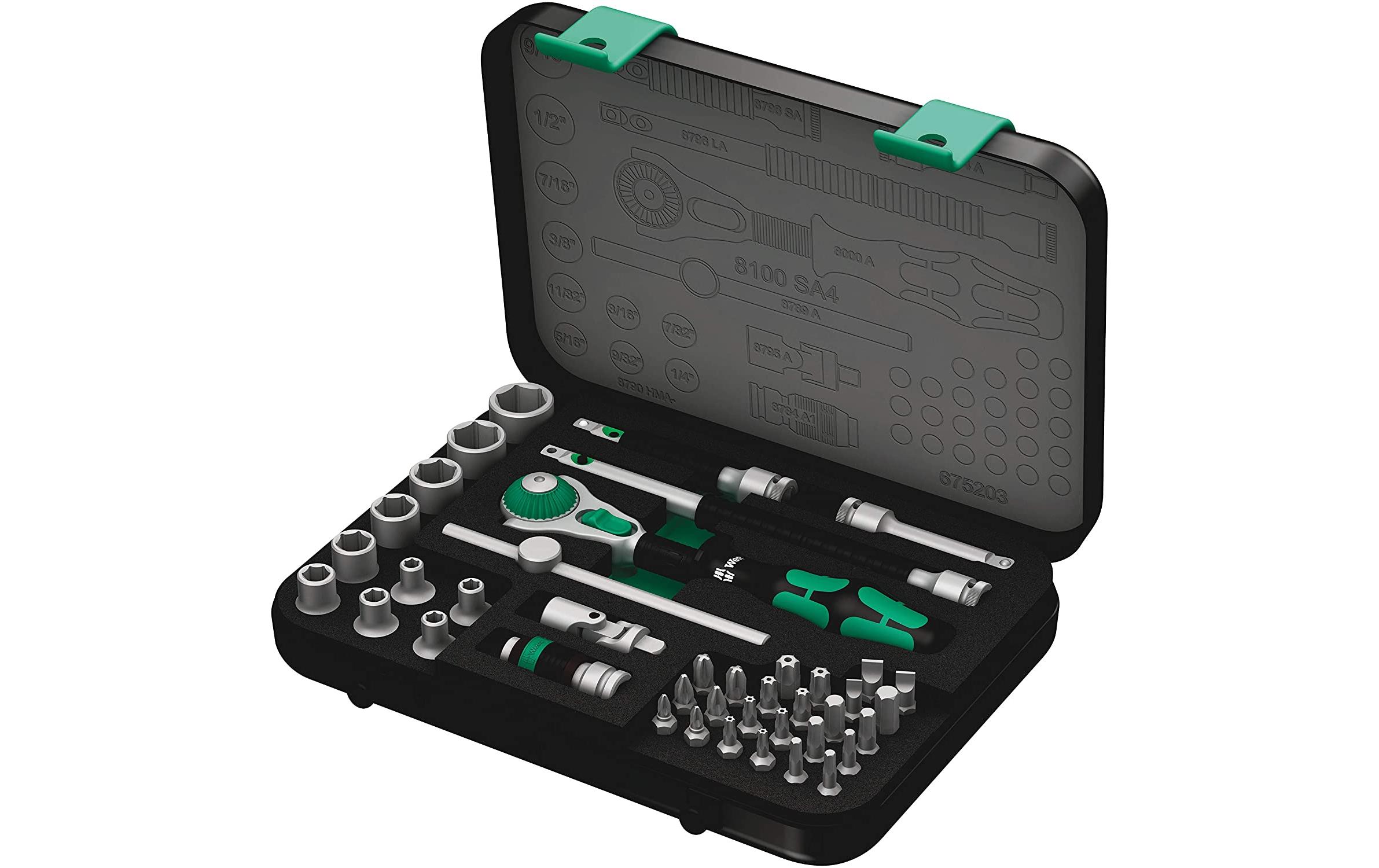 Wera Steckschlüssel-Set 8100 SA 4 Zyklop Speed 1/4, 41-teilig Wera Steckschlüssel-Set 8100 SA 4 Zyklop Speed 1/4, 41-teilig