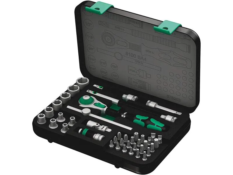 Wera Steckschlüssel-Set 8100 SA 4 Zyklop Speed 1/4, 41-teilig