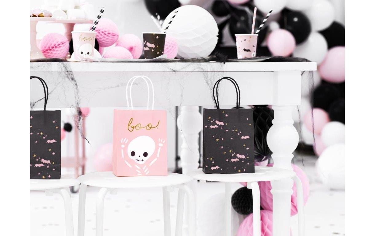 Partydeco Geschenkbox Fledermäuse Schwarz