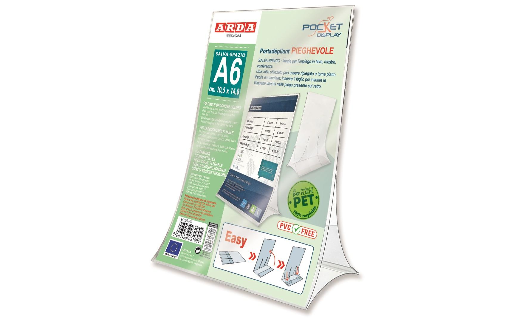 Arda Tischaufsteller A6 klappbar Arda Tischaufsteller A6 klappbar