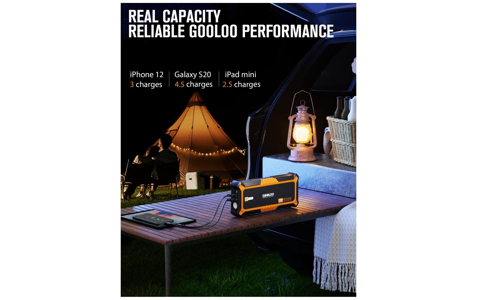 Gooloo Starterbatterie GP4000 12 V, 4000A