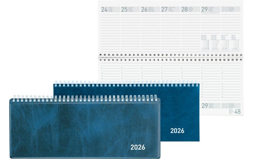 Biella Pultkalender Seplana Dunkelblau, 29.8 x 11.7 cm