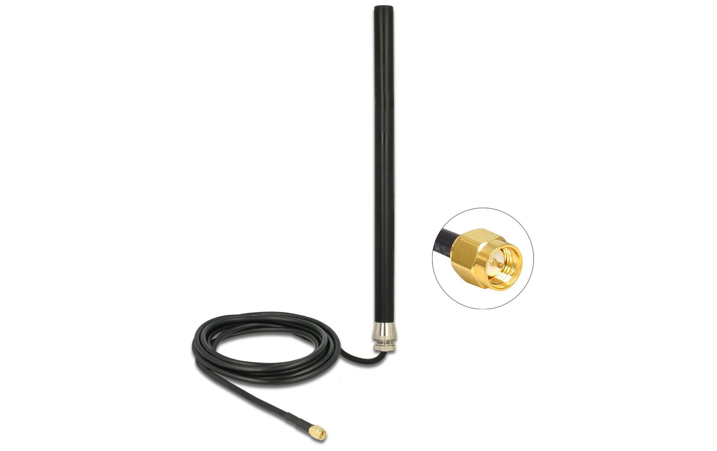 Delock LTE-Antenne SMA SMA 3 dBi Rundstrahl Delock LTE-Antenne SMA SMA 3 dBi Rundstrahl
