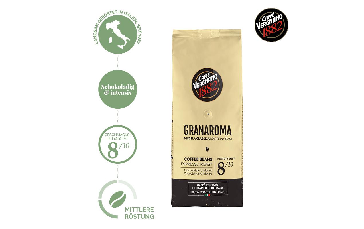 Caffè Vergnano Kaffeebohnen Granaroma 1 kg Caffè Vergnano Kaffeebohnen Granaroma 1 kg