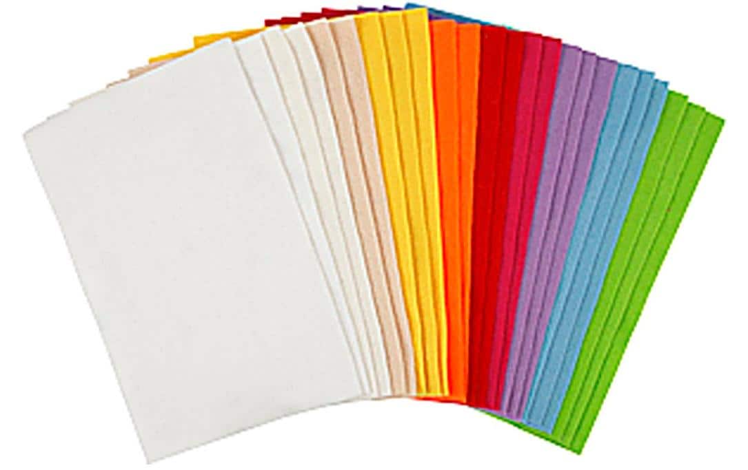 Creativ Company Bastelfilz Blätter 20 x 30 cm, mehrfarbig, 24 Stück Creativ Company Bastelfilz Blätter 20 x 30 cm, mehrfarbig, 24 Stück