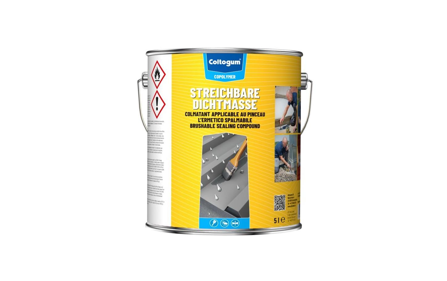 Coltogum Streichbare-Dichtmasse grau 5 l Coltogum Streichbare-Dichtmasse grau 5 l