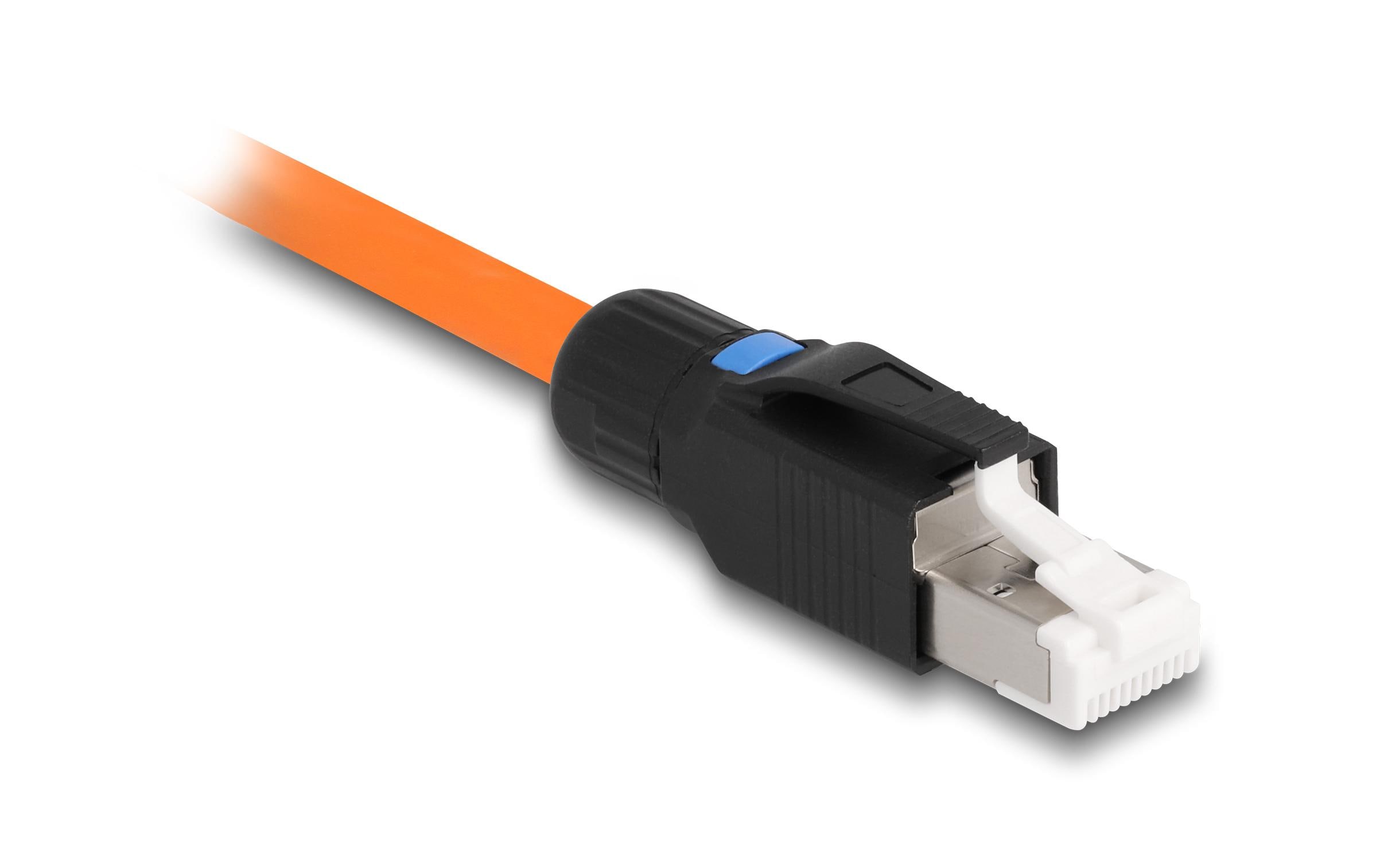 Delock Stecker RJ45 Cat.6A 1 Stück, Schwarz