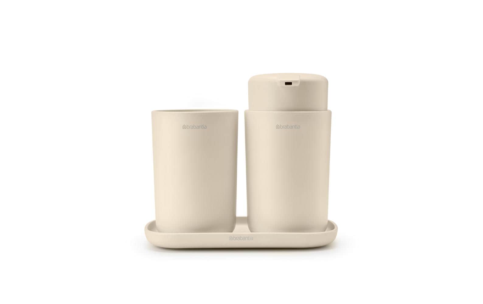 Brabantia Seifenspender-Set ReNew Set 250 ml, Beige Brabantia Seifenspender-Set ReNew Set 250 ml, Beige