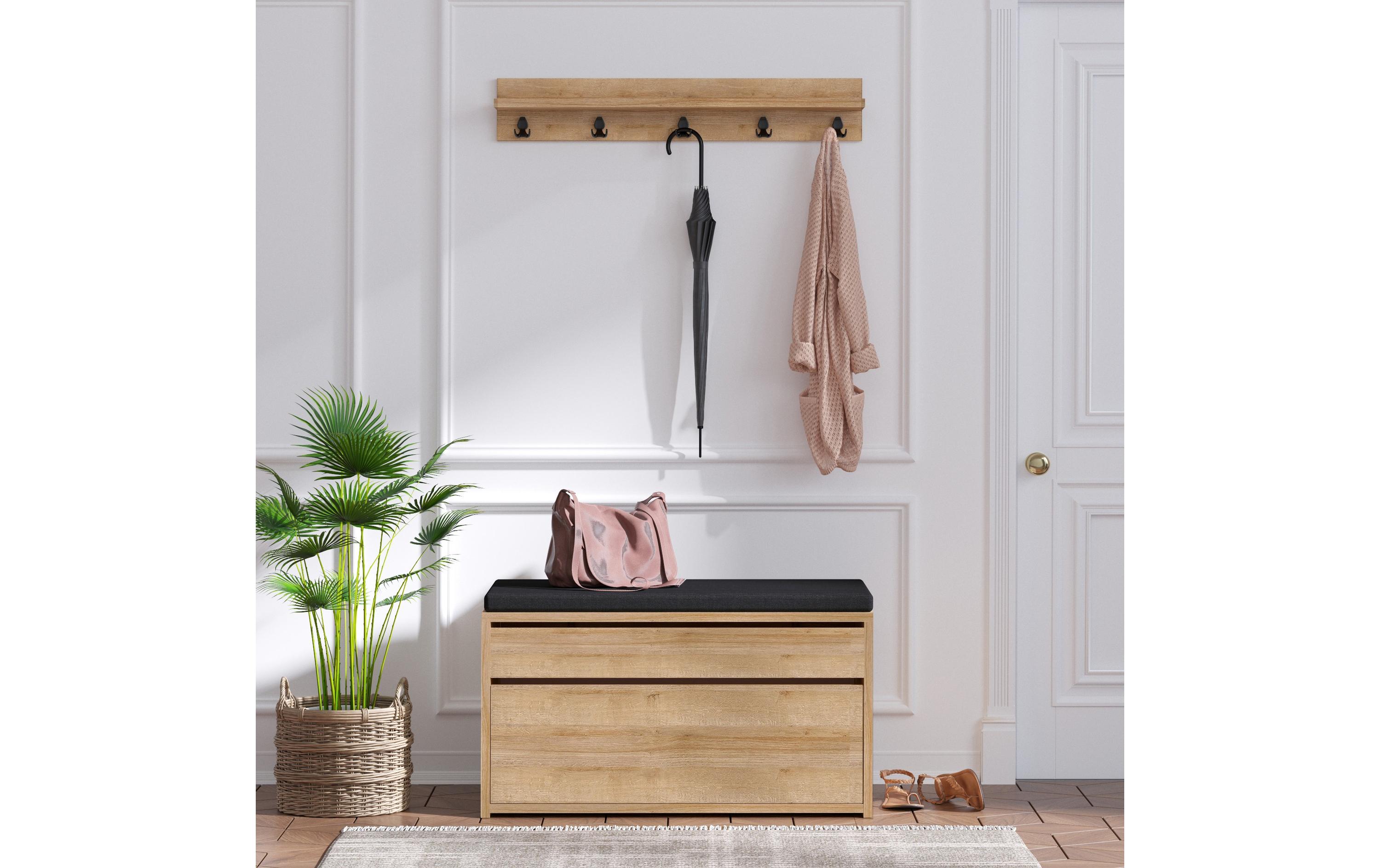 Woody Fashion Garderobe Boby 2-er Set, Nature