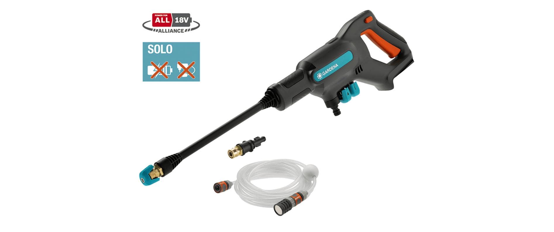 GARDENA Akku-Mitteldruckreiniger AquaClean 24/18 V P4A Solo GARDENA Akku-Mitteldruckreiniger AquaClean 24/18 V P4A Solo