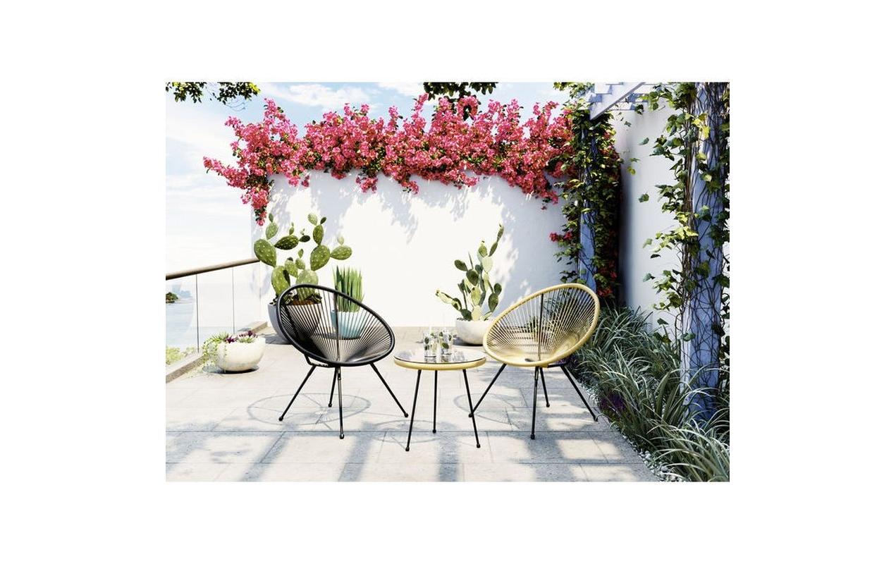 Kare Stuhl Acapulco Schwarz