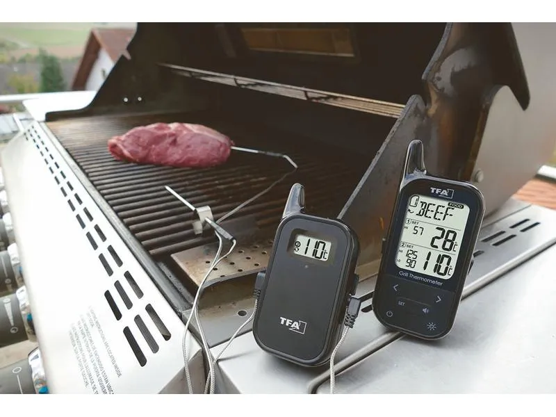 TFA Dostmann Funk-Fleischthermometer Küchen-Chef Twin
