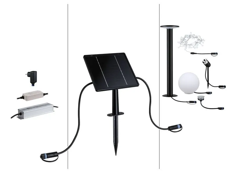 Paulmann Plug & Shine Solarpanel IP44 24 V max. 21W Anthrazit Paulmann Plug & Shine Solarpanel IP44 24 V max. 21W Anthrazit