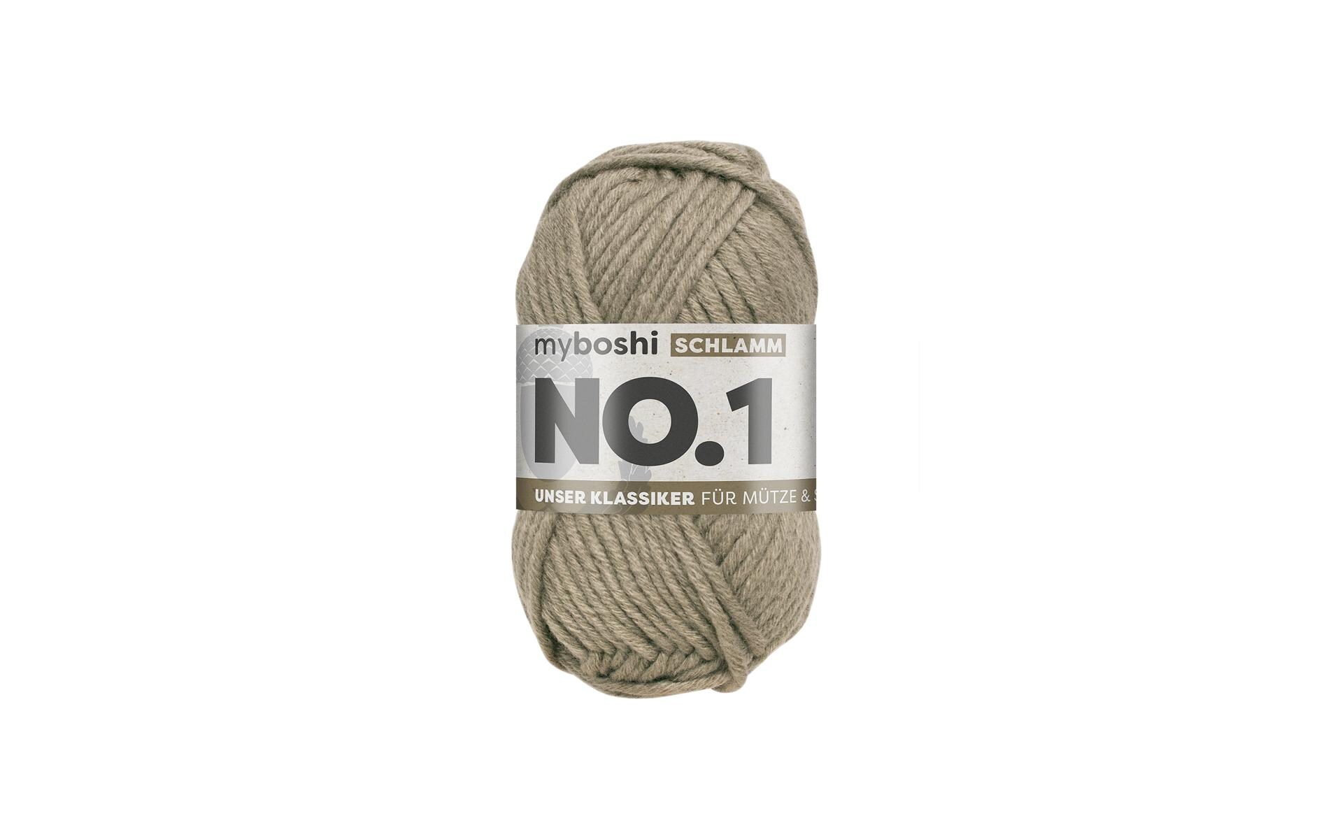 myBoshi Wolle Nr.1 Schlamm 50 g, 55 m
