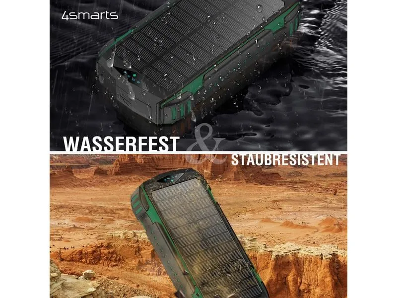 4smarts Solar-Powerbank Rugged TitanPack UltiMag 20000 mAh 4smarts Solar-Powerbank Rugged TitanPack UltiMag 20000 mAh