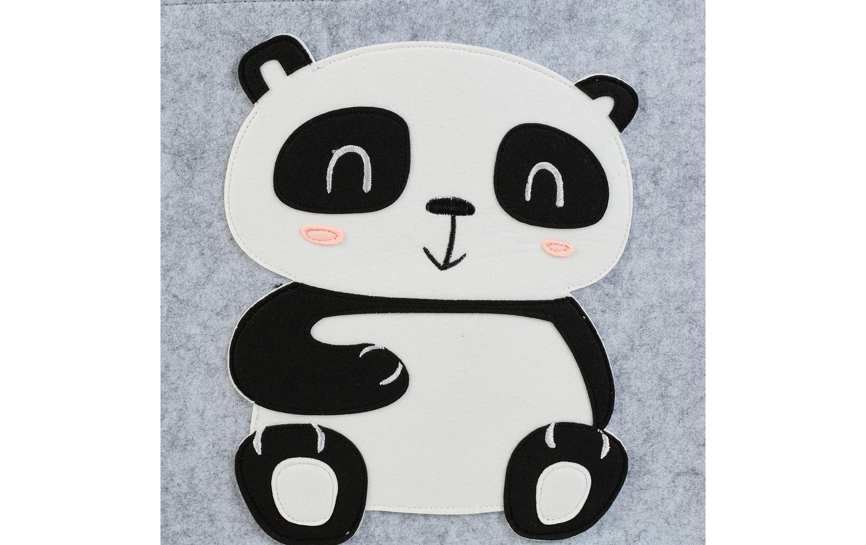 relaxdays Spielzeugkorb Panda