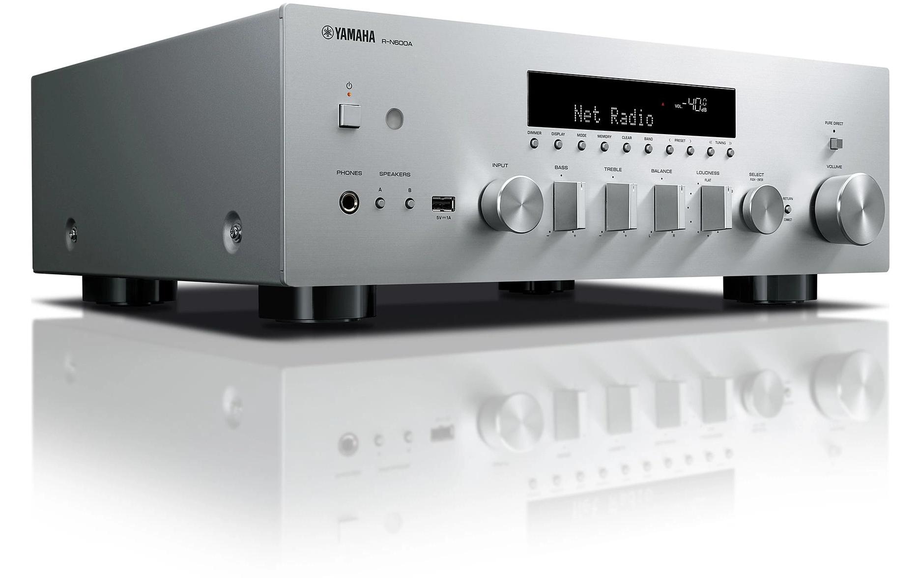 Yamaha AV-Receiver R-N600A Silber Yamaha AV-Receiver R-N600A Silber