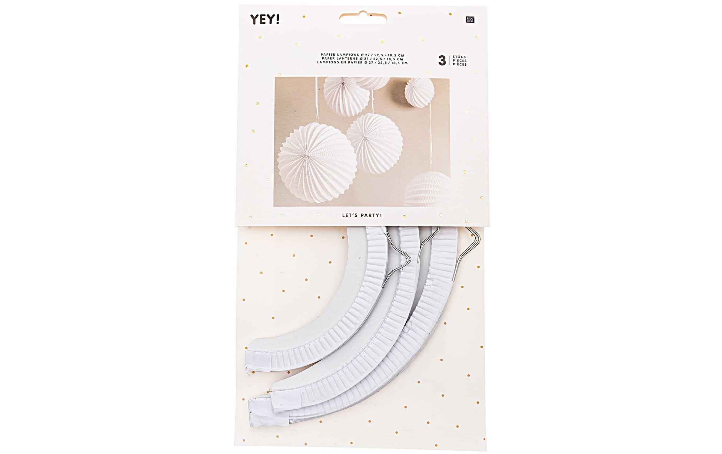 Rico Design Lampion 3-teilig, Weiss Rico Design Lampion 3-teilig, Weiss