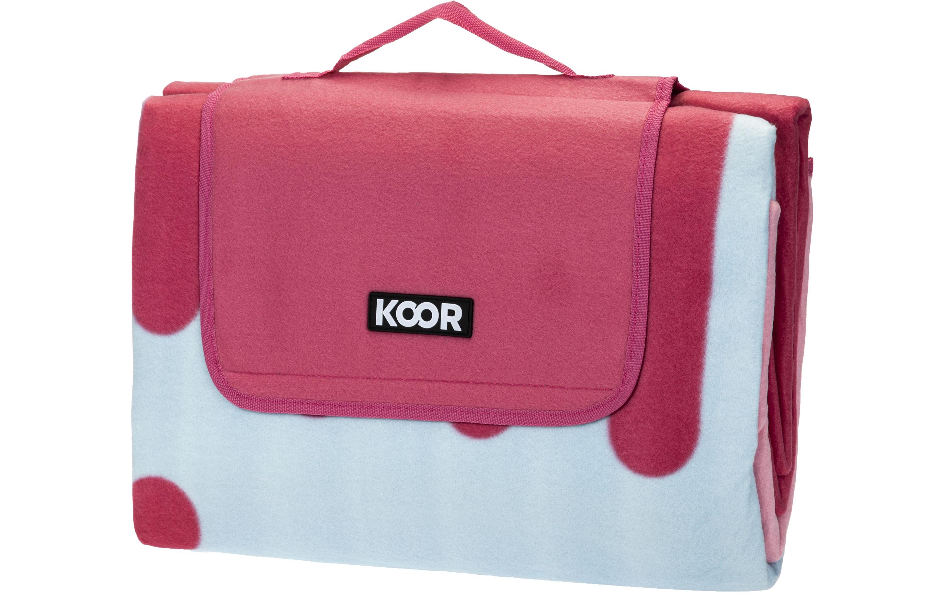 KOOR Picknickdecke Gelato-Pink 200 x 200 cm KOOR Picknickdecke Gelato-Pink 200 x 200 cm