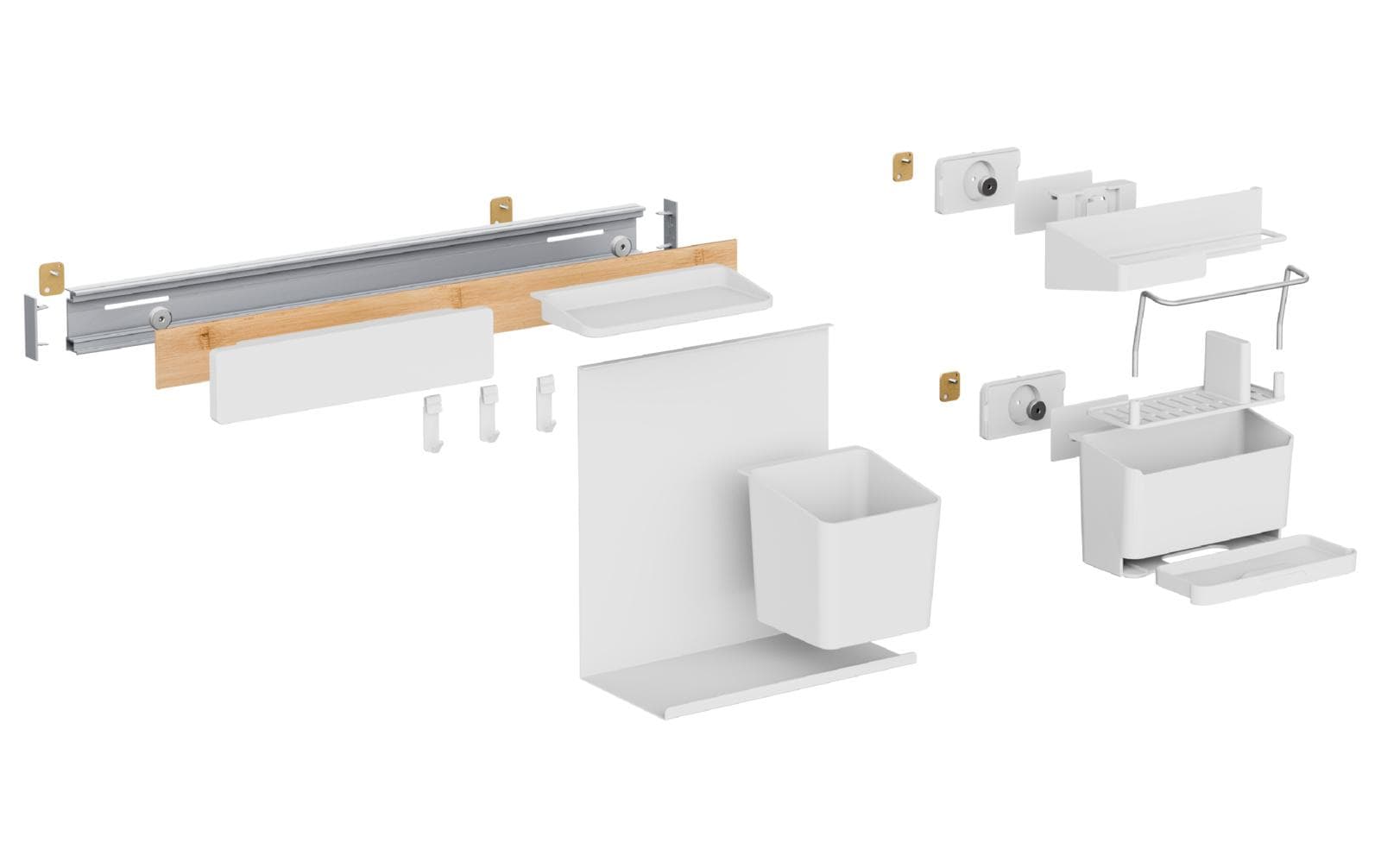tesa Kombi Set XL Bambus/Weiss tesa Kombi Set XL Bambus/Weiss