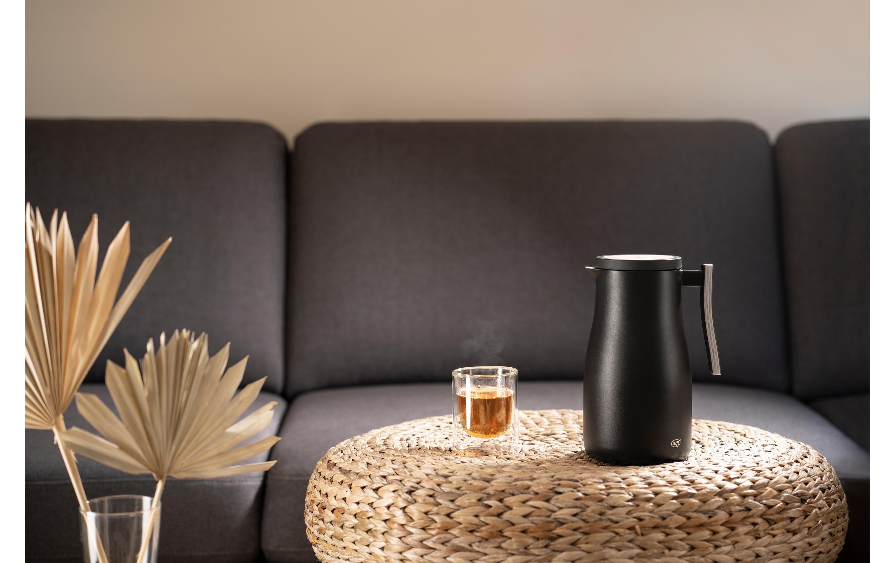 Alfi Thermoskanne Studio Allure 1000 ml, Schwarz Matt