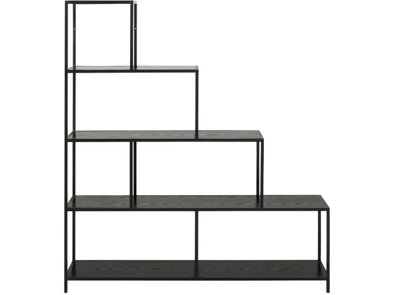 AC Design Regal Seaford 135 x 35 x 150 cm, Schwarz AC Design Regal Seaford 135 x 35 x 150 cm, Schwarz